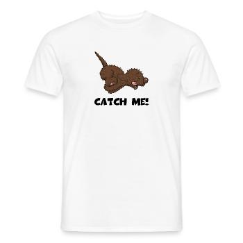 catch1 2 - T-shirt homme - blanc - Devant - AI Model Male 178 dark (178cm)