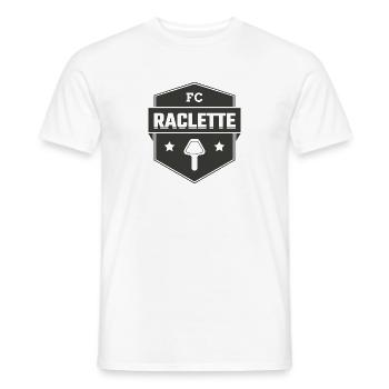FC Raclette - Men's T-Shirt - white - Front - AI Model Male 178 dark (178cm)