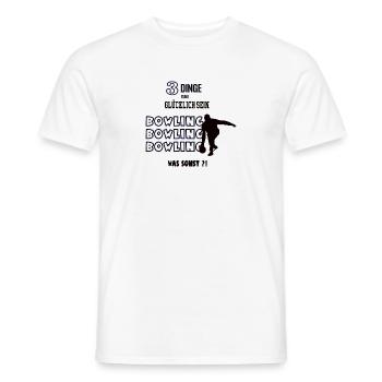 Bowling Hobby Sport Spiel Bowlingspieler Bowlen - Männer T-Shirt - Weiß - Vorne - AI Model Male 178 dark (178cm)