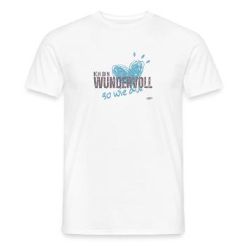 Ich bin Wundervoll, so wie du - Männer T-Shirt - Weiß - Vorne - AI Model Male 178 dark (178cm)
