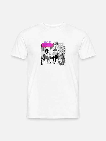 Worlds best friends: Unzertrennlich! - Männer T-Shirt - Weiß