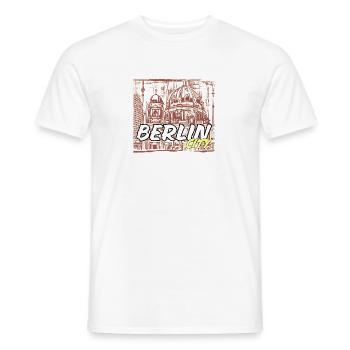 Berlin City - Männer T-Shirt - Weiß - Vorne - AI Model Male 178 dark (178cm)