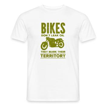 Moto Motocross Vélo de course Sport automobile - T-shirt homme - blanc - Devant - AI Model Male 178 dark (178cm)