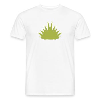 grass symbol natur pflanze grün - Männer T-Shirt - Weiß - Vorne - AI Model Male 178 dark (178cm)