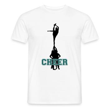 Cheerleading, Cheer - Männer T-Shirt - Weiß - Vorne - AI Model Male 178 dark (178cm)