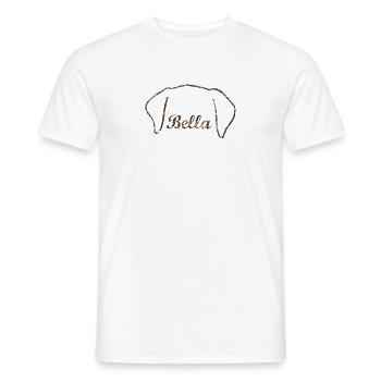 Bella Dogshirt - Männer T-Shirt - Weiß - Vorne - AI Model Male 178 dark (178cm)