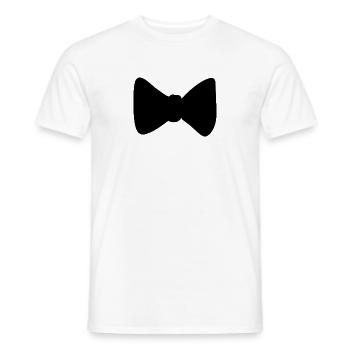 forme de vêtement symbole d’arc - T-shirt homme - blanc - Devant - AI Model Male 178 dark (178cm)