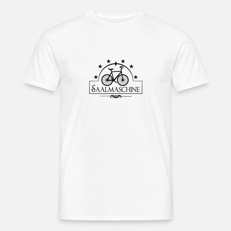 Saalmaschine - Kunstrad - Black Edition - Männer T-Shirt - Weiß