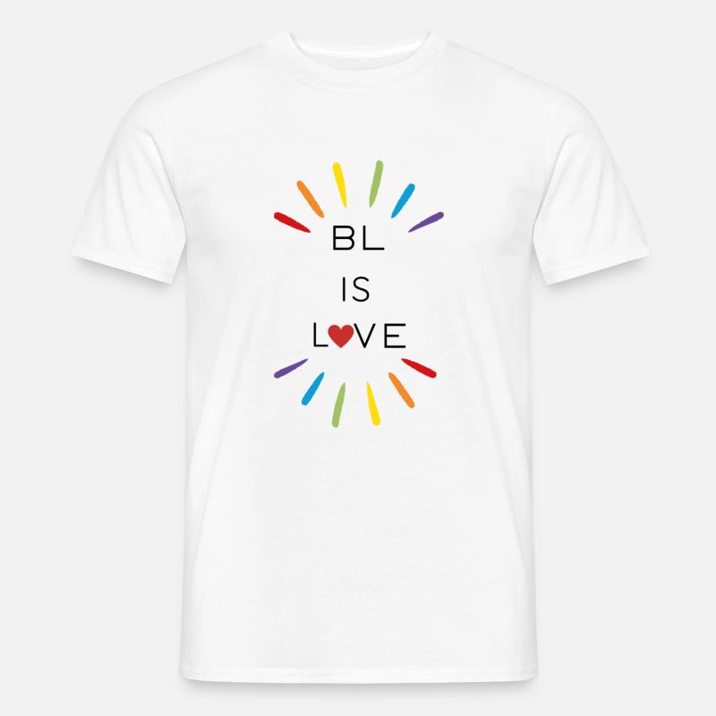 Boys Love - Regenbogen - Geschenk - Männer T-Shirt - Weiß