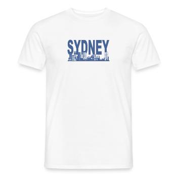 Sydney Skyline - Männer T-Shirt - Weiß - Vorne - AI Model Male 178 dark (178cm)