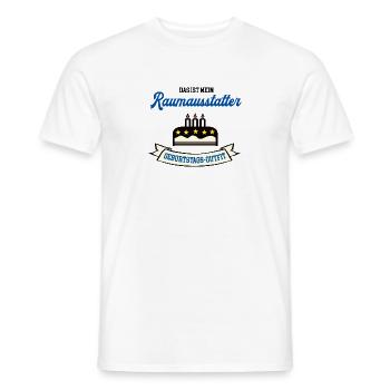 Geburtstag Raumausstatter Raumausstattung Designer - Männer T-Shirt - Weiß - Vorne - AI Model Male 178 dark (178cm)
