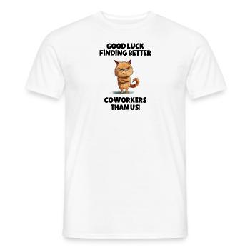 Cadeau pour un collègue qui part - T-shirt homme - blanc - Devant - AI Model Male 178 dark (178cm)