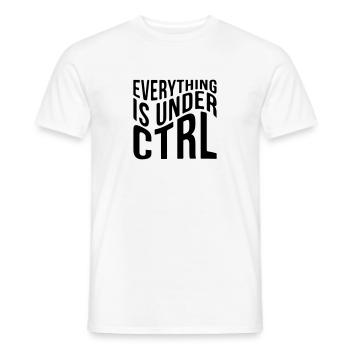 Everything is under CTRL - Männer T-Shirt - Weiß - Vorne - AI Model Male 178 dark (178cm)