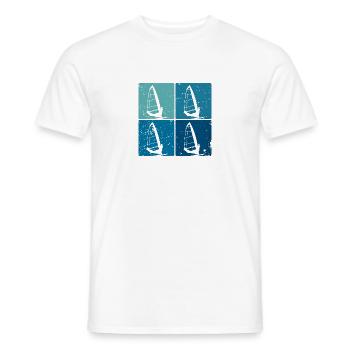 Windsurfing Windsurfer Wellenweiten Wind Wasser - Männer T-Shirt - Weiß - Vorne - AI Model Male 178 dark (178cm)
