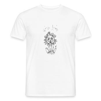 Sun - Men's T-Shirt - white - Front - AI Model Male 178 dark (178cm)