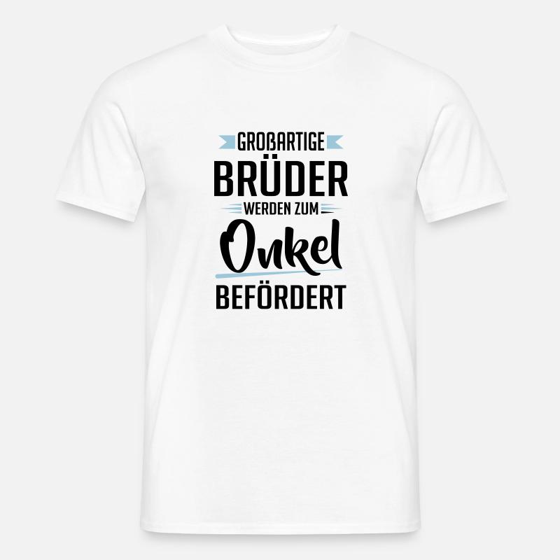 Großartige Brüder werden zum Onkel befördert - Männer T-Shirt - Weiß
