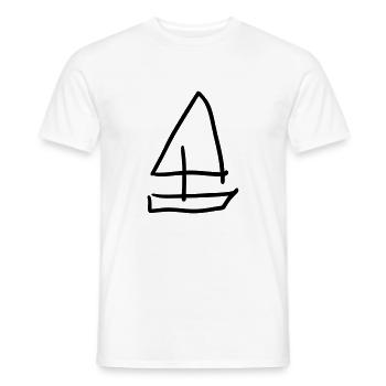 sailing - Men's T-Shirt - white - Front - AI Model Male 178 dark (178cm)