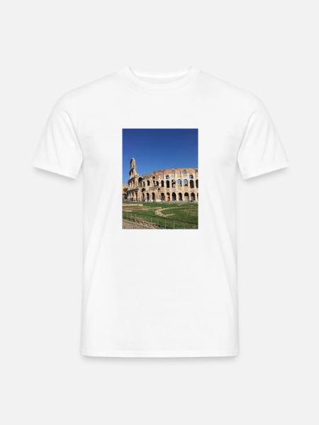 Kolosseum Außen 1 - Männer T-Shirt - Weiß