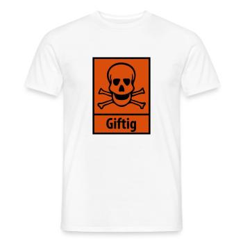 Giftig - Männer T-Shirt - Weiß - Vorne - AI Model Male 178 dark (178cm)