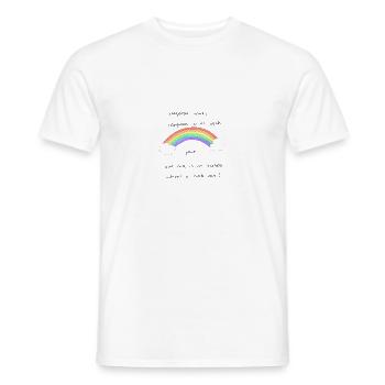 arc en ciel - T-shirt homme - blanc - Devant - AI Model Male 178 dark (178cm)