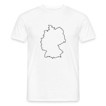 germany_design_1 - Men's T-Shirt - white - Front - AI Model Male 178 dark (178cm)