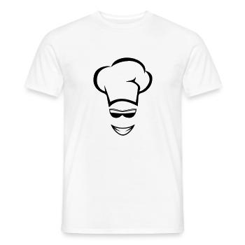 Faire cuire des lunettes de soleil de cuisson - T-shirt homme - blanc - Devant - AI Model Male 178 dark (178cm)