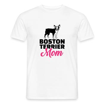 Boston Terrier - Men's T-Shirt - white - Front - AI Model Male 178 dark (178cm)