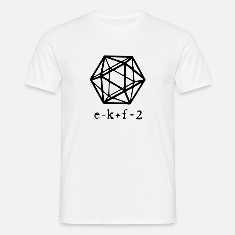 euler polyheder replacement - Men's T-Shirt - white