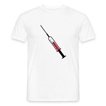 Spritze als Vektor - Männer T-Shirt - Weiß - Vorne - AI Model Male 178 dark (178cm)