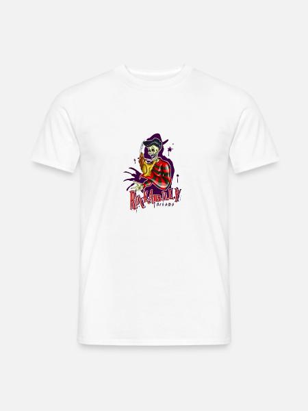 Rockabilly Freddy,Psychobilly,Rockabella,Tolle, - Männer T-Shirt - Weiß