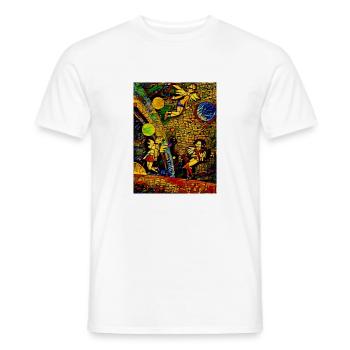 Feen - Männer T-Shirt - Weiß - Vorne - AI Model Male 178 dark (178cm)