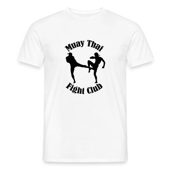 Muay Thai Fight Club - T-shirt homme - blanc - Devant - AI Model Male 178 dark (178cm)