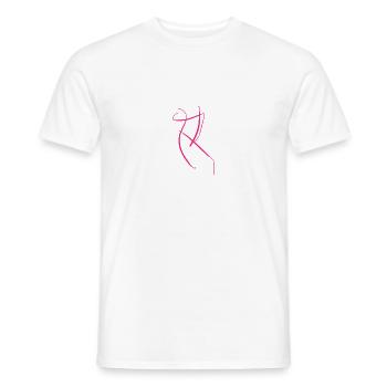 Beautiful baby gift in pink - Men's T-Shirt - white - Front - AI Model Male 178 dark (178cm)