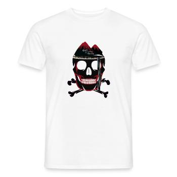 Skull red Wateerfall - Männer T-Shirt - Weiß - Vorne - AI Model Male 178 dark (178cm)