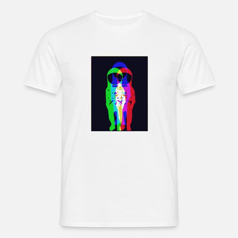 Parallel - Männer T-Shirt - Weiß
