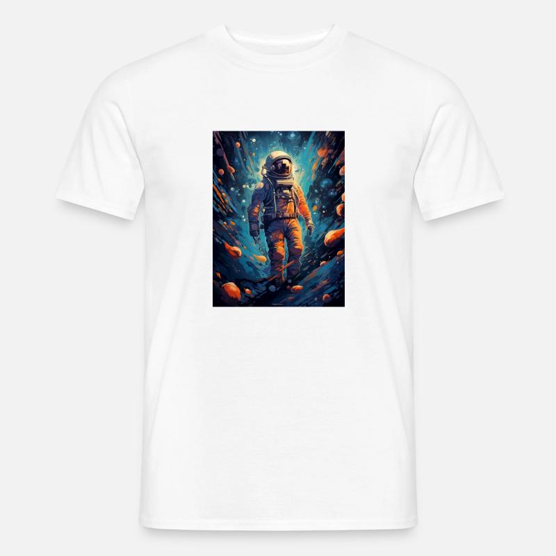 Spacewalk Astronaut - Männer T-Shirt - Weiß