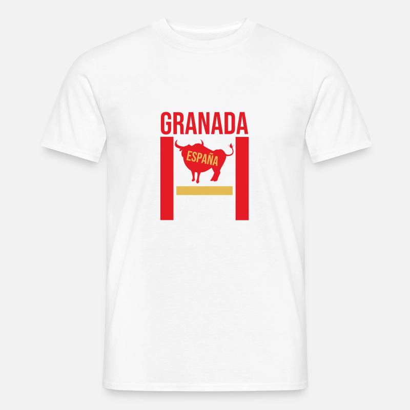 Klassisches Granada Souvenir - Männer T-Shirt - Weiß