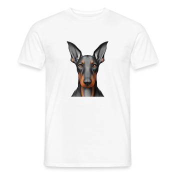 Doberman Trainer Doberman Dog Doberman Puppy - Men's T-Shirt - white - Front - AI Model Male 178 dark (178cm)