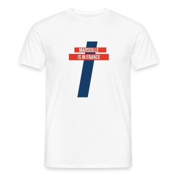 Marseille Kochschürze - Männer T-Shirt - Weiß - Vorne - AI Model Male 178 dark (178cm)