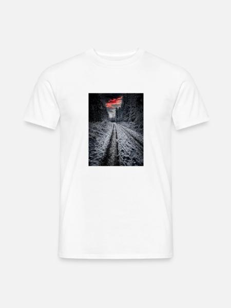 Der Hohe Meißner - Männer T-Shirt - Weiß