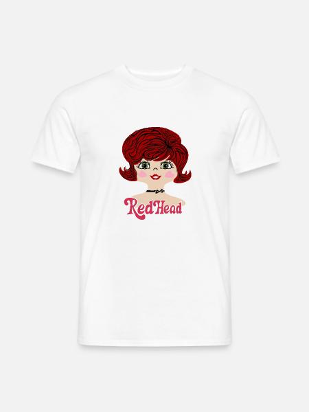 RedHead Rothaarig Vintage - Männer T-Shirt - Weiß