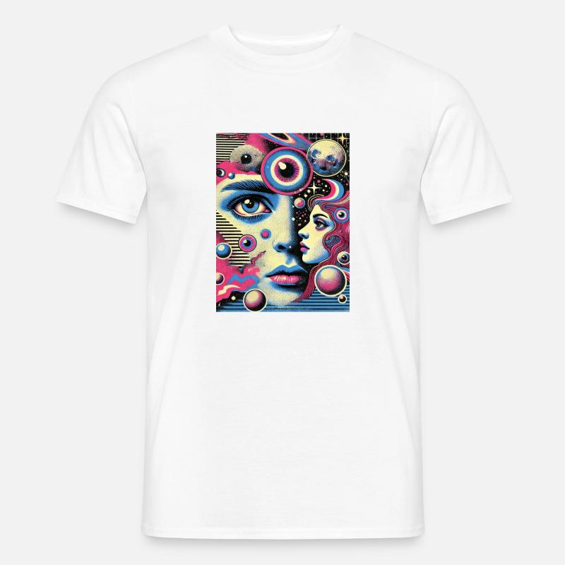 Cosmic Vision - View into infinity - Men's T-Shirt - white