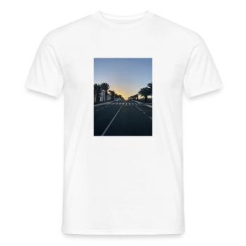 Numéro IMG 5976 - T-shirt homme - blanc - Devant - AI Model Male 178 dark (178cm)