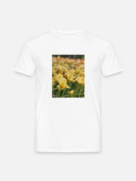 Tulipe Jaune mer - T-shirt homme - blanc