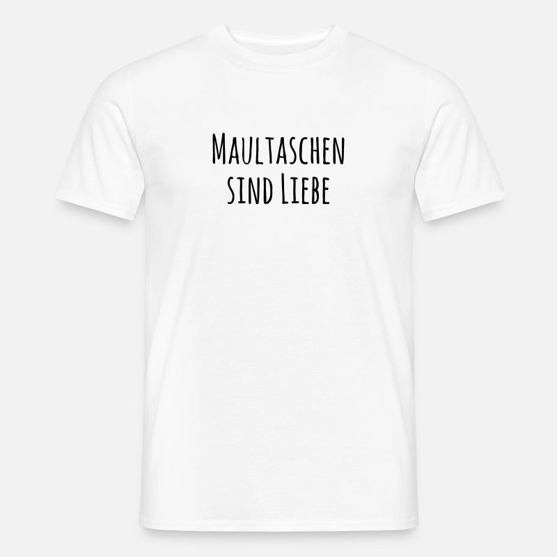 Maultaschen sind Liebe - Männer T-Shirt - Weiß