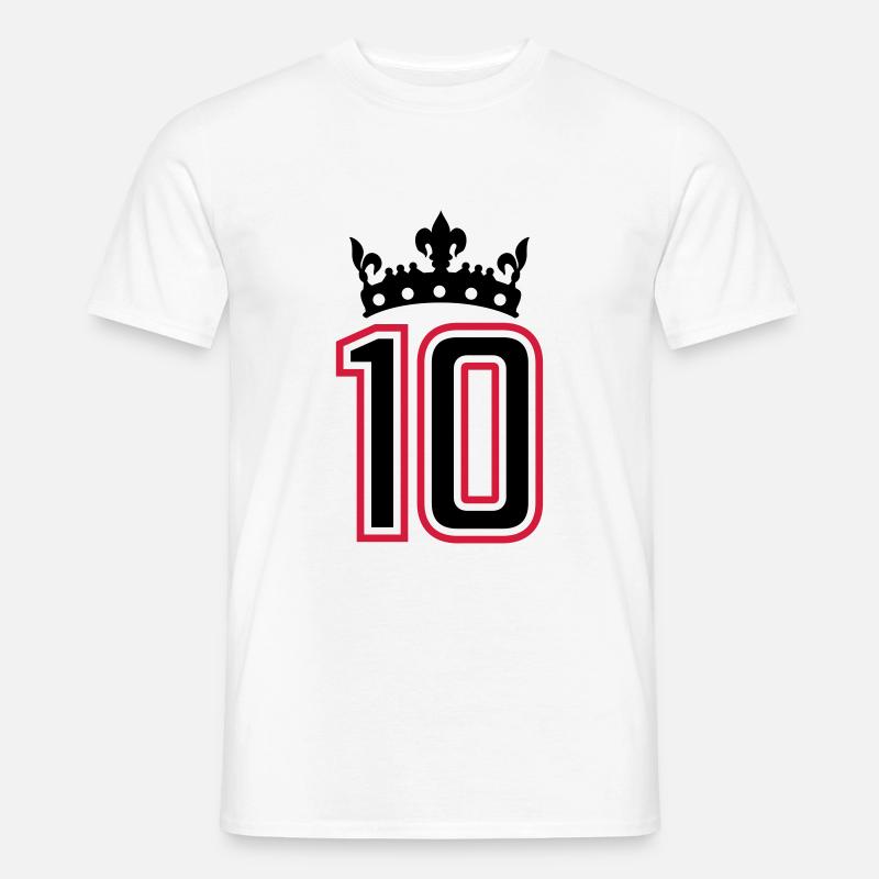 10 krone zahl - Männer T-Shirt - Weiß