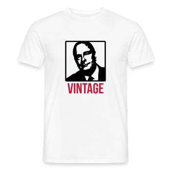 Chirac - Vintage - T-shirt homme - blanc - Devant - AI Model Male 178 dark (178cm)