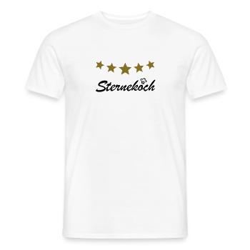 Sternekoch Koch Kochmütze - Männer T-Shirt - Weiß - Vorne - AI Model Male 178 dark (178cm)