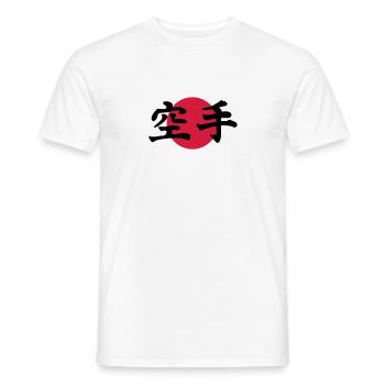 karaté - T-shirt homme - blanc - Devant - AI Model Male 178 dark (178cm)