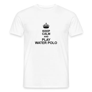 Water Polo / Waterpolo / Water-Polo / Wasserball - Men's T-Shirt - white - Front - AI Model Male 178 dark (178cm)